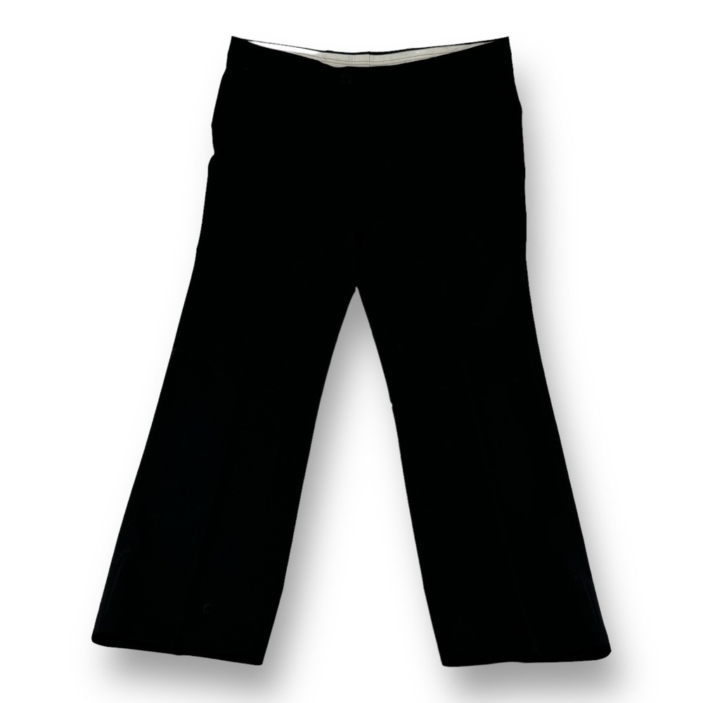 Davide Cenci Navy Blue Flat Front Virgin Wool Dress Pants Mens Size 36X30‎